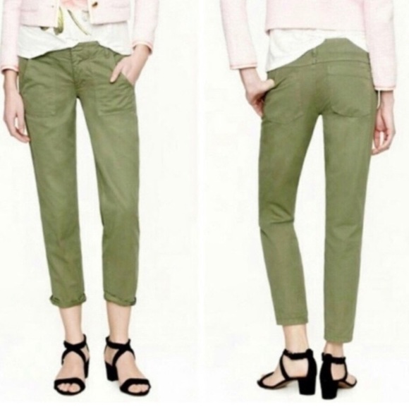 J. Crew Pants - J. Crew Olive Green Cargo Scout Chino Pant